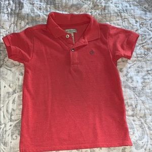 Calvin Klein Jeans Kid Boy Youth Polo Off-Red Short Sleeve Shirt